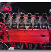 Ferrarimotor oilpaint
